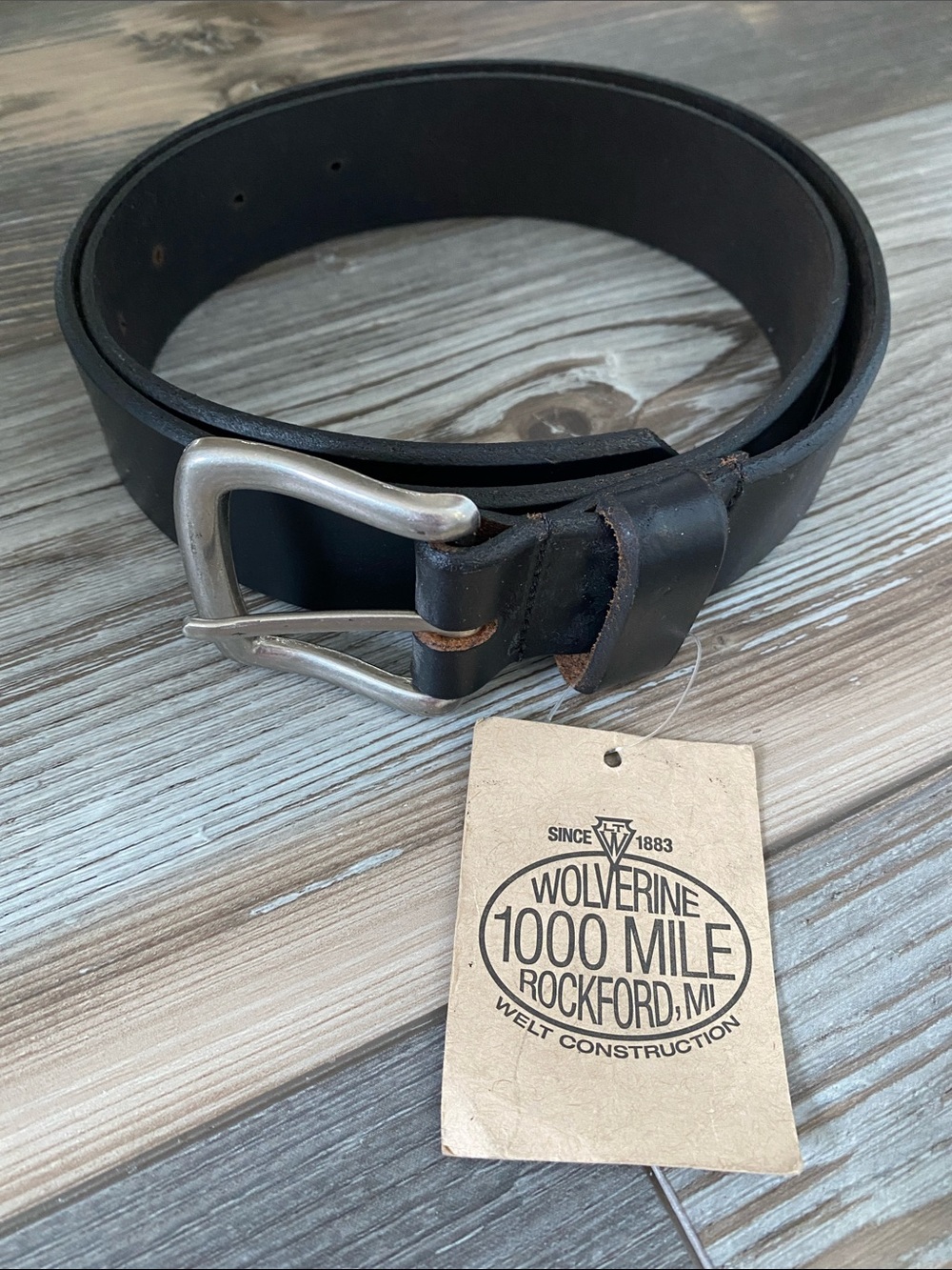 ð€Wolverineð€Horween Leather 1000 Mile Belt - Picture 2 of 4